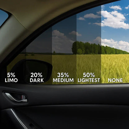 Universal Reduce Infrared Heat & Block UV by 99% Removable Window Tint Film for Cars - DIY Cut for Multiple Shapes 1